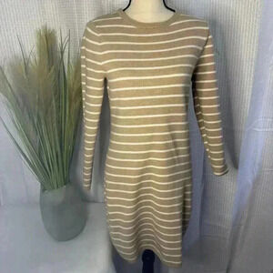 VINEYARD VINES Women’s Small Merino Wool Striped Long Sleeve Knee Length Dress